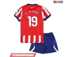 Lacne Dětský Futbalové dres Atletico Madrid Julian Alvarez #19 2026-27 Krátky Rukáv - Domáci (+ trenírky)